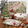 16" x 12" Earthenware Evergreen Christmas Rectangular Platter - Certified International - image 2 of 2