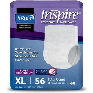 Inspire Adult Diapers Protective Underwear Incontinence Underwear for Women and Men | Disposable Underwear for Women and Men - 1 of 4