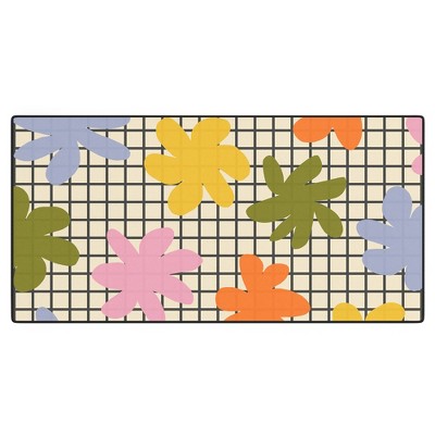 Alisa Galitsyna Playful Flowers 1 Desk Mat - Deny Designs