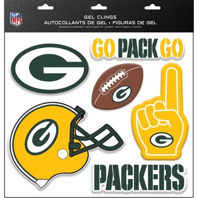 NFL Green Bay Packers Gel Window Clings