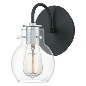 Quoizel Lighting Andrews 1 - Light Sconce in  Earth Black - 1 of 2