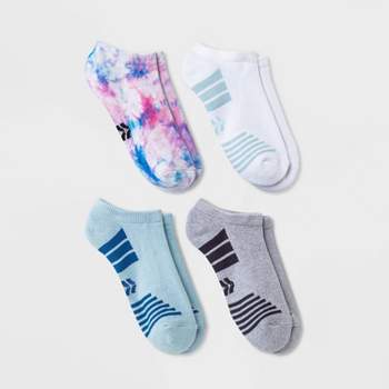 Women's Cushioned Tie-Dye 4pk No Show Athletic Socks - All In Motion™ 4-10