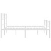 vidaXL Modern Metal Bed Frame with Supportive Slats, Headboard, Footboard - 4 of 4