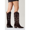 Pietro - Dark Brown Suede Leather Western Knee High Boot (Women) | Forever & Always Shoes - 3 of 4