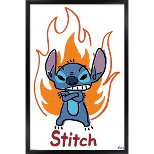 Trends International Disney Lilo & Stitch (2002) - Fire & Attitude Framed Wall Poster Prints - 1 of 4