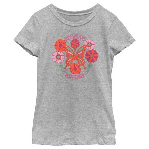 Girl's Lost Gods Positive Energy Butterfly T-Shirt - 1 of 4