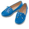 Collections Etc Stylish Faux Leather Bow Trim with Cut-Out Design Shoes - 3 of 4