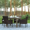 Emma and Oliver Set of 4 Modern Wicker Patio Chairs with Removable Cushions for Indoor and Outdoor Use - 2 of 4