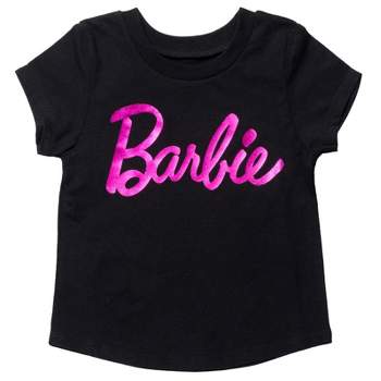 Barbie Little Girls 2 Pack T-shirts White / Pink 7-8 : Target