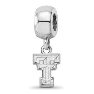 Black Bow Jewelry Sterling Silver Texas Tech Red Raiders NCAA Bead Charm - 1 of 4
