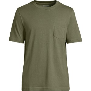Lands' End Men's Super-T Short Sleeve T-Shirt with Pocket - 1 of 2