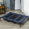PawHut 48" x 36" Elevated Breathable Dog Bed Portable Pet Cot w/ Carry Bag Metal Frame Breathable Mesh Indoor and Outdoor - 2 of 4