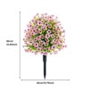 2Pcs Fabric Artificial Outdoor Flowers for Outdoors with Ground Spike - 3 of 4