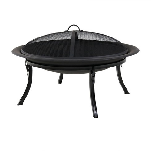 Folding Fire Pit 29 Wood Burning Fire Pit Bowl Round