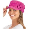 Collections Etc Stylish and Comfortable Floral Embellished Hat - 3 of 4