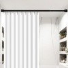 Home Mart Goods Matte Black Regent Metal Shower Curtain Tension Rod Rust Resistant Non-Slip - 42"-72" - 2 of 4