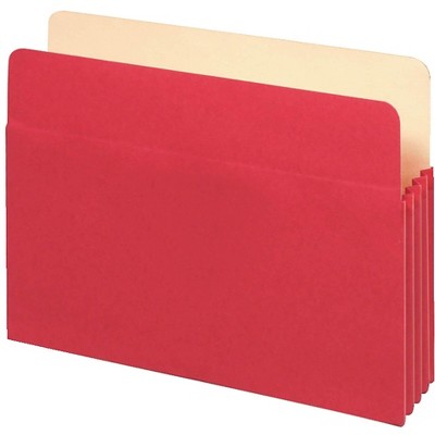 Pendaflex File Pockets 3 1/2" Expansion Letter Size Red (1524E RED) 516674