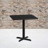 Emma and Oliver 30" Square Laminate Table Top with 22"x22" Table Height Base - 2 of 4