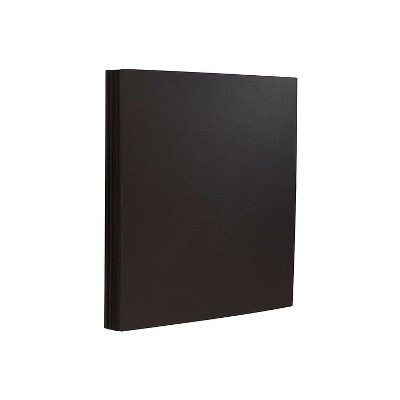 JAM Paper Matte 65lb Colored Cardstock 8.5 x 11 Coverstock Black 250 Sheets/Ream (64431263B)