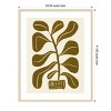 Amanti Art Linocut Houseplant No 2 by Alisa Galitsyna Wood Framed Wall Art Print - 3 of 4