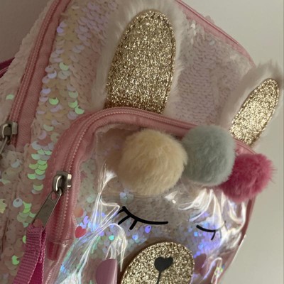 Girls' 10.5 Sequin Llama Backpack - Cat & Jack™ Pink