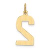 Black Bow Jewelry 14k Yellow Gold, Athletic Collection, Large Polished Number 2 Pendant - 3 of 4