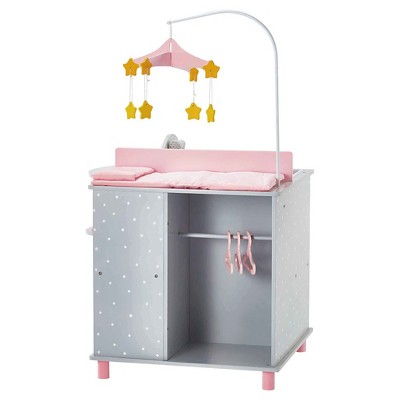 grey baby changing table