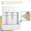 75'' H 5-in-1 Entryway Hall Tree with Bench, Coat Rack, 6 Drawers & 3 Cabinets, Storage for Hallway, Living Room - ModernLuxe - 4 of 4