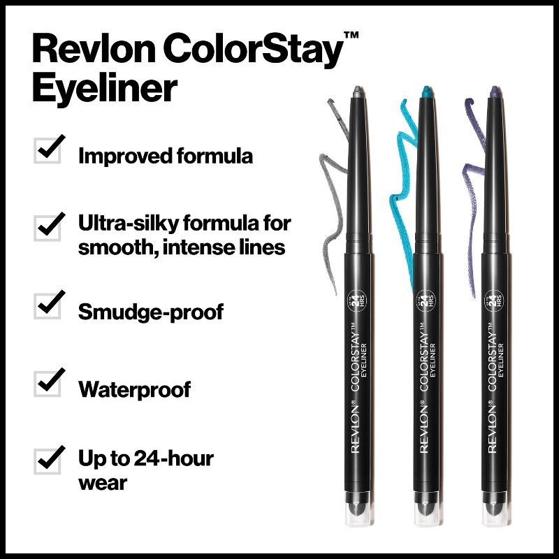 Revlon ColorStay Waterproof Eyeliner Black Brown - 0.01oz, 4 of 11
