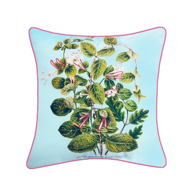 20" x 20" Leafy Floral Square Patio Throw Pillow - New York Botanical Garden