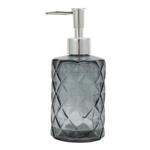 Unique Bargains Round Bottom Argyle Soap Dispenser 10.15oz 1 Pc - 1 of 4
