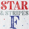HomeRoots 36" Blue Red And White Solid Wood Stars and Stripes July Fourth Fireworks Porch Sign - 4 of 4
