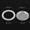 Unique Bargains Coffee Machine Replacement Mocha Pot Silicone Gaskets and Stainless Steel Filters - 2 of 3