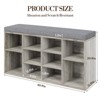 ODK Shoe Storage Bench with Cushion, Shoe Cabinet Organizer, Adjustable Shelves & Side Bag,Entryway, Hallway, Mudroom Shoe Rack - 2 of 4