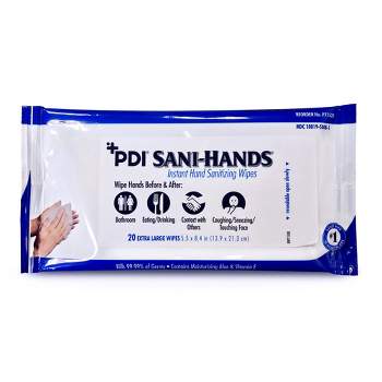 Sani-Hands Ethyl Alcohol Scented Hand Sanitizing Wipe Soft Pack 20 Wipes 48 Packs