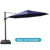 Crestlive Products 11.5FT Round Patio Offset Cantilever Umbrella with Base Set Adjustable with 360°Rotation Pole Outdoor Umbrella - 2 of 4