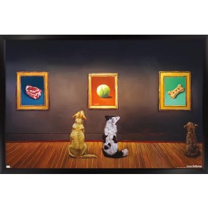 Trends International Lucia Heffernan Art - Dog Museum Framed Wall Poster Prints - 1 of 4