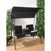 71.5"Porch Swing Chair with Adjustable Canopy - 2 of 4