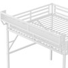 Sapphtopaz Loft Bed with Desk & Charge Station Space-Saving Storage Loft Bed with Wardrobe & Stairs, Metal Bed Frame for Small Space - 4 of 4