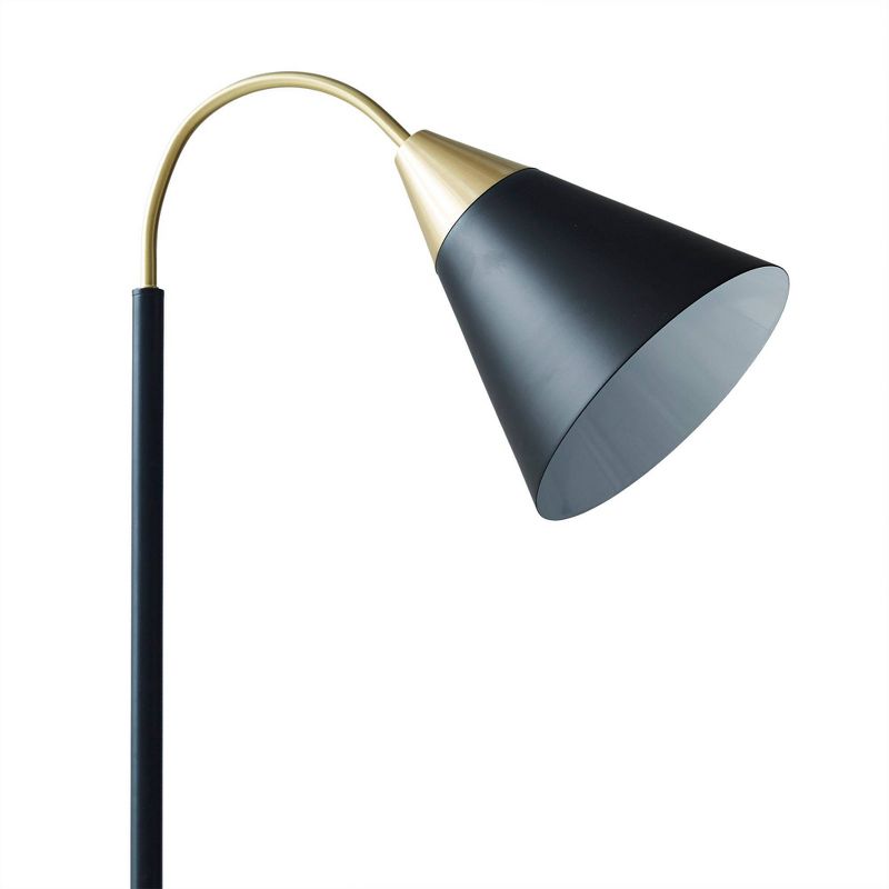 Beacon Arched Floor Lamp Matte Black - Ink+Ivy, 5 of 8
