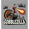 Turkey Gobblezilla Adult Long Sleeve Hoodie - 2 of 2