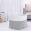 REGALWOVEN Woven Shelf Closet Storage Basket for Blankets Clothes Shoes with Handles - 4 of 4