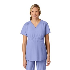Wink W123 Maternity V-Neck Scrub Top - 1 of 4