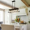31"H Farmhouse 5-Lights Vintage Metal Pendant Light, Adjustable Metal Cage Chandeliers,Ceiling Lights Light Fixtures -The Pop Home - 3 of 4