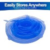 5 Star Super Deals Silicone Stretch Food Lids 6 Pack - Reusable Leak-Proof Containers Covers for Fresh Food Storage & Plastic Containers, Jars, bins - 4 of 4