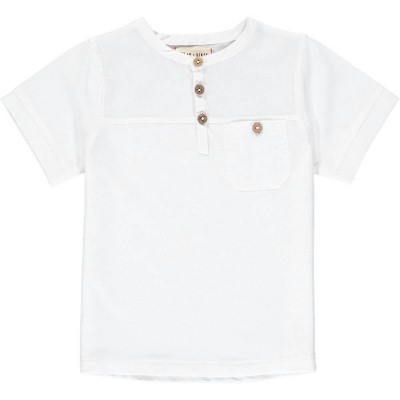 Gender Neutral Boys Boardwalk Pique Henley Tee - ME & HENRY