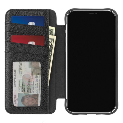 Case-Mate - Wallet Folio MagSafe Case for Apple iPhone 13 Pro - Black