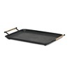 Cheung's Syla Black Metal Tray with Wicker Wrapped Handles - 4 of 4