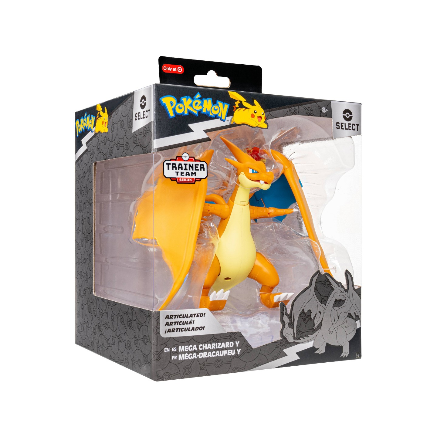 Детская фигурка Pokemon Select 6" Articulated Mega Charizard Y Action Figure - Pokémon x Target — фото 5