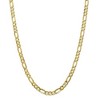 Black Bow Jewelry Men's 6mm, 10k Yellow Gold, Concave Figaro Chain Necklace - 3 of 4